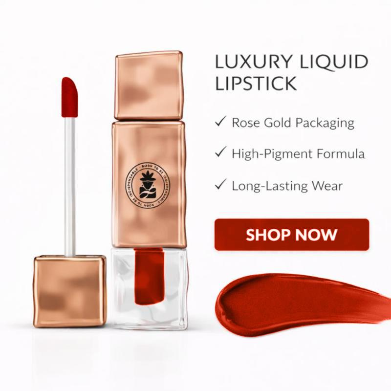 BOBI Velvet Matte Liquid Lipstick, Shade_6 RUSH (2.5 ml)