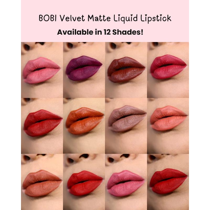 BOBI Velvet Matte Liquid Lipstick, Shade_12 DIVA (2.5 ml)