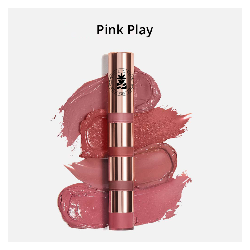 BOBI 4 in1 Lip Kiss Stacker  Pink Play Liquid Lipstick-8ml