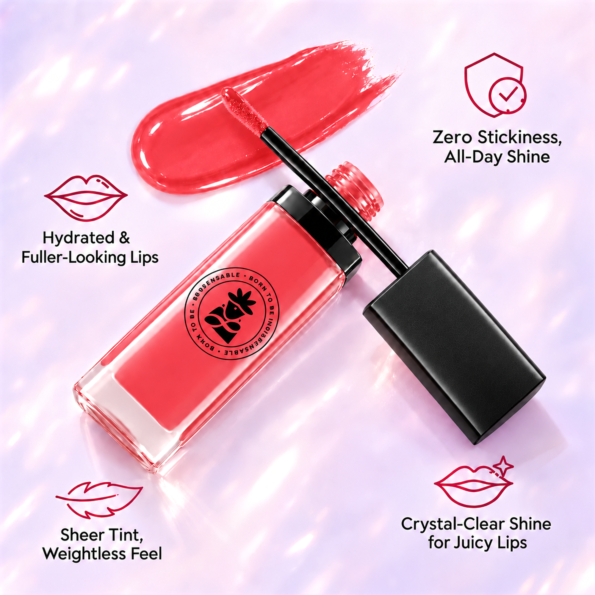 BOBI Pink Life High Shine Lip Gloss 5 ml - product image 3