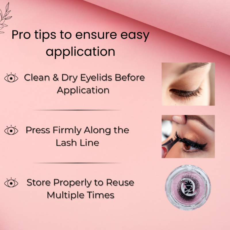 BOBI Self Adhesive Eyelashes SA04 Open Eye – Tapered Center Lift | Wide & Open-Eyed Look | Reusable | No Glue | Lightweight Wear