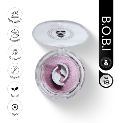 BOBI Self Adhesive Eyelashes SA02 Doll Eye – Soft Center Volume | Wide-Eyed Effect | Youthful Lift | No Glue Needed | Reusable | Lightweight Design