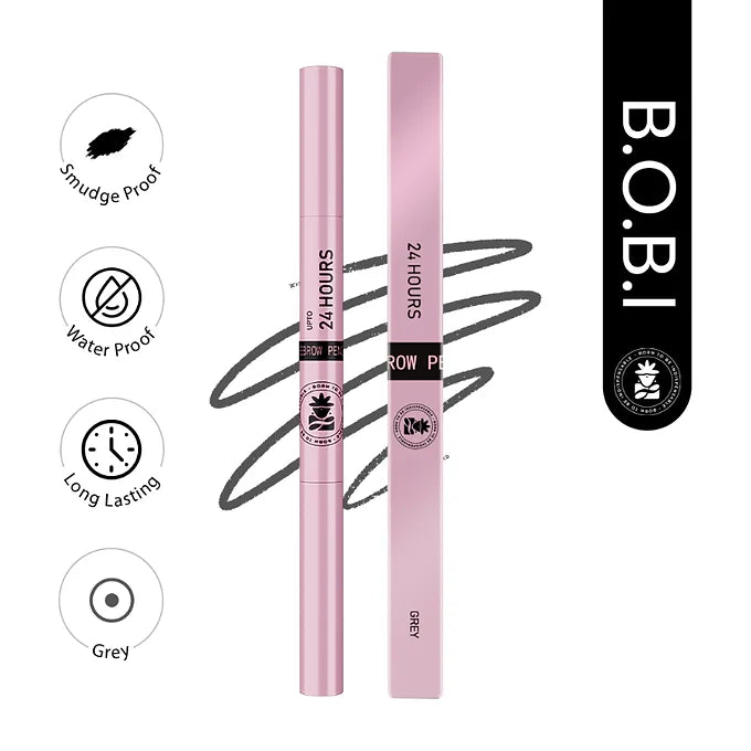 BOBI Eyebrow Pencil Grey | Waterproof Smudgeproof Finish