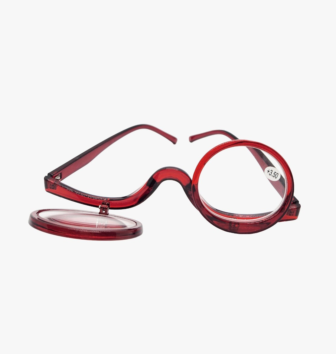 BOBI Makeup Glasses for Women | Flip Down Eye Makeup Glasses | Magnifying Cosmetic Spectacles with Pouch | Portable Makeup Readers | Scratch Resistant