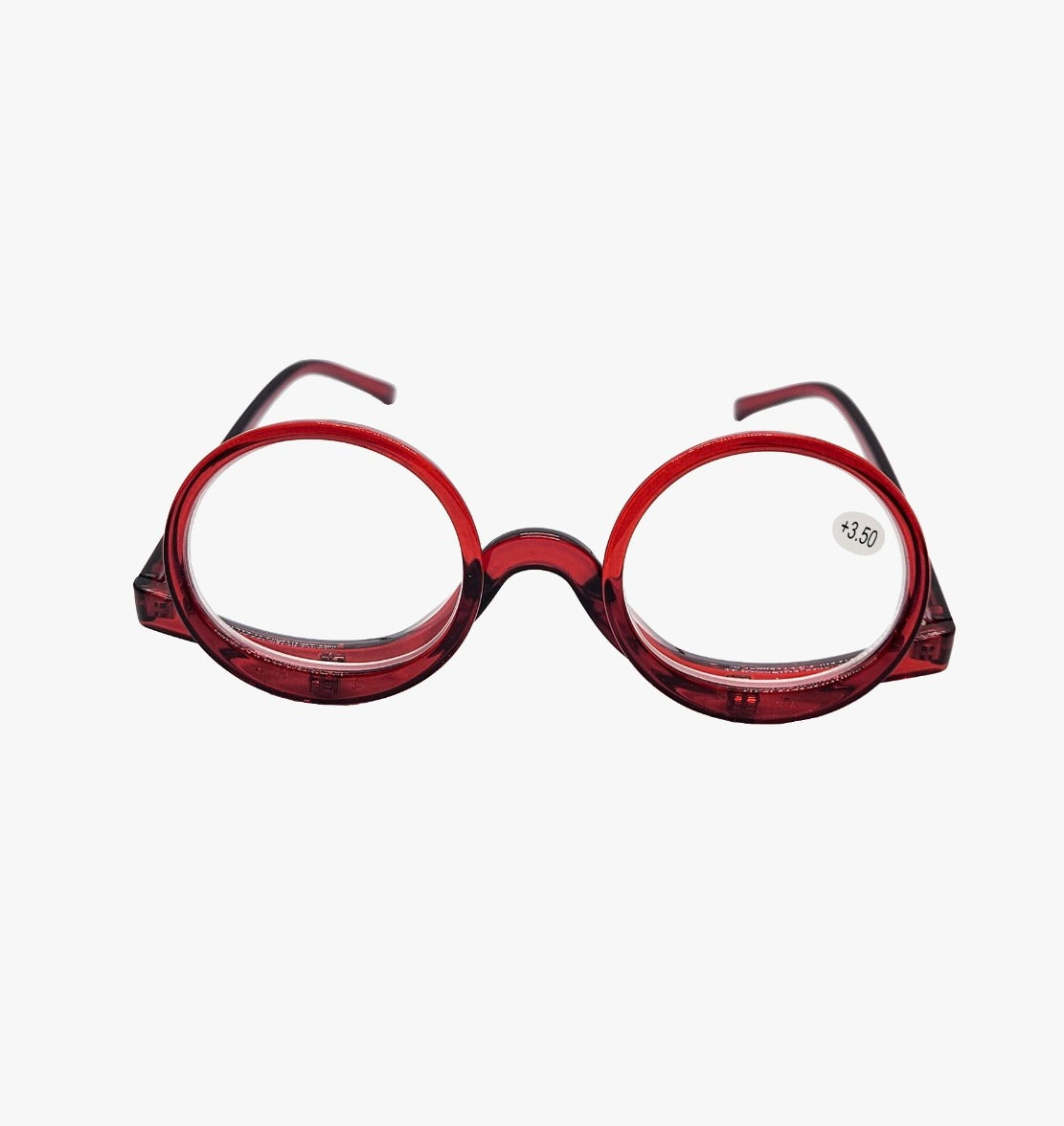 BOBI Makeup Glasses for Women | Flip Down Eye Makeup Glasses | Magnifying Cosmetic Spectacles with Pouch | Portable Makeup Readers | Scratch Resistant