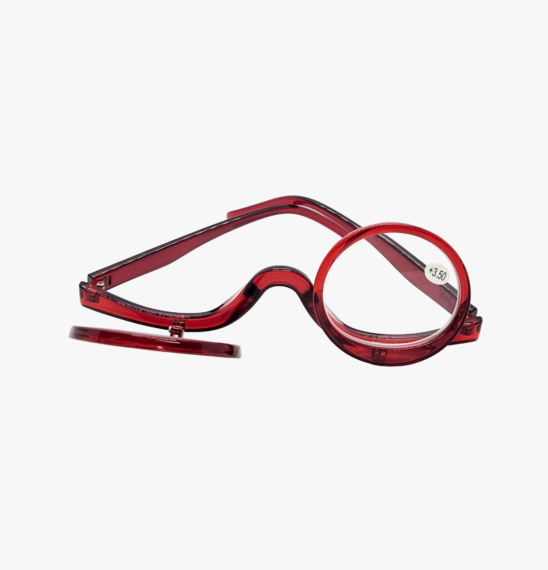 BOBI Makeup Glasses for Women | Flip Down Eye Makeup Glasses | Magnifying Cosmetic Spectacles with Pouch | Portable Makeup Readers | Scratch Resistant
