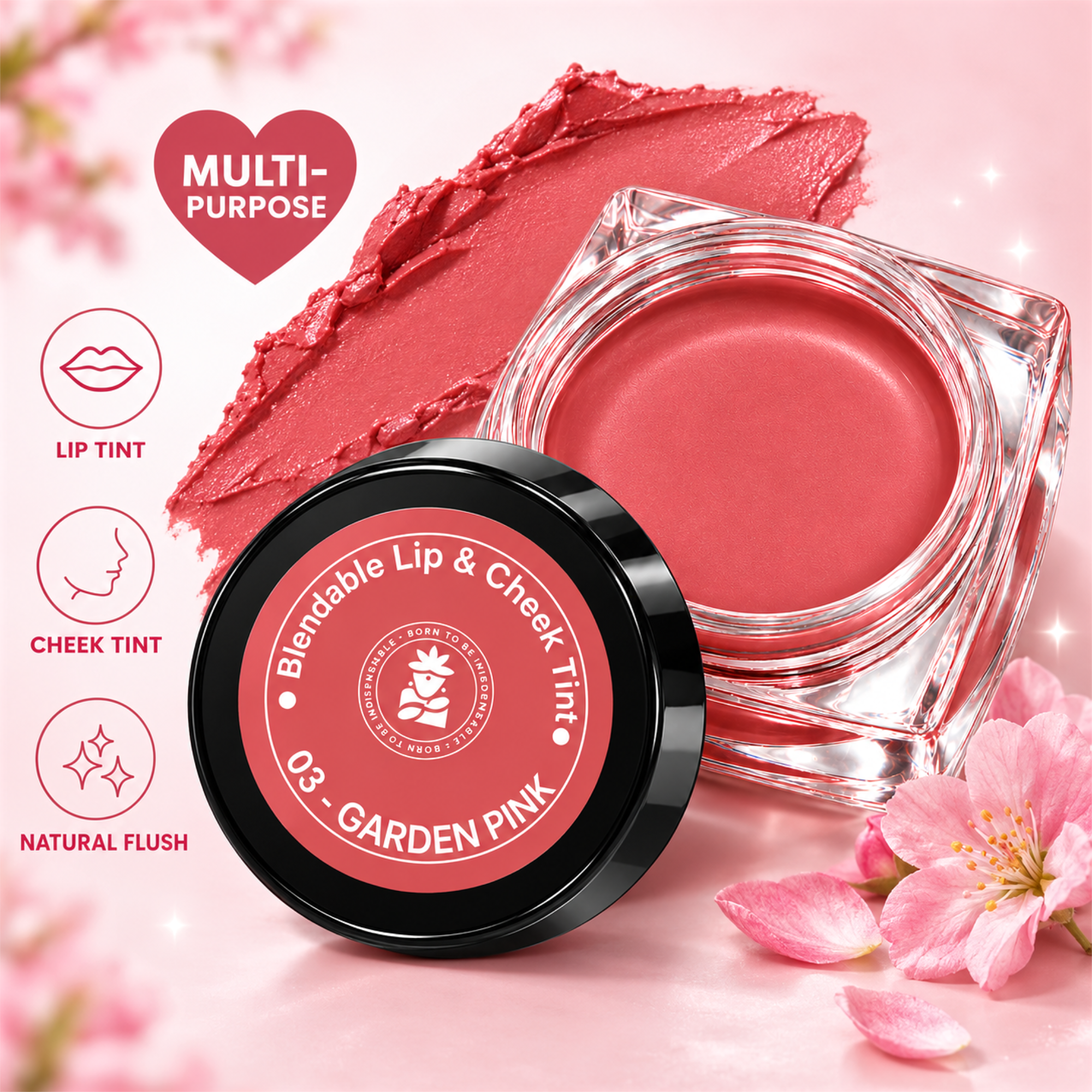 BOBI Glow Tint Garden Pink lip and cheek tint 5 g - image 3