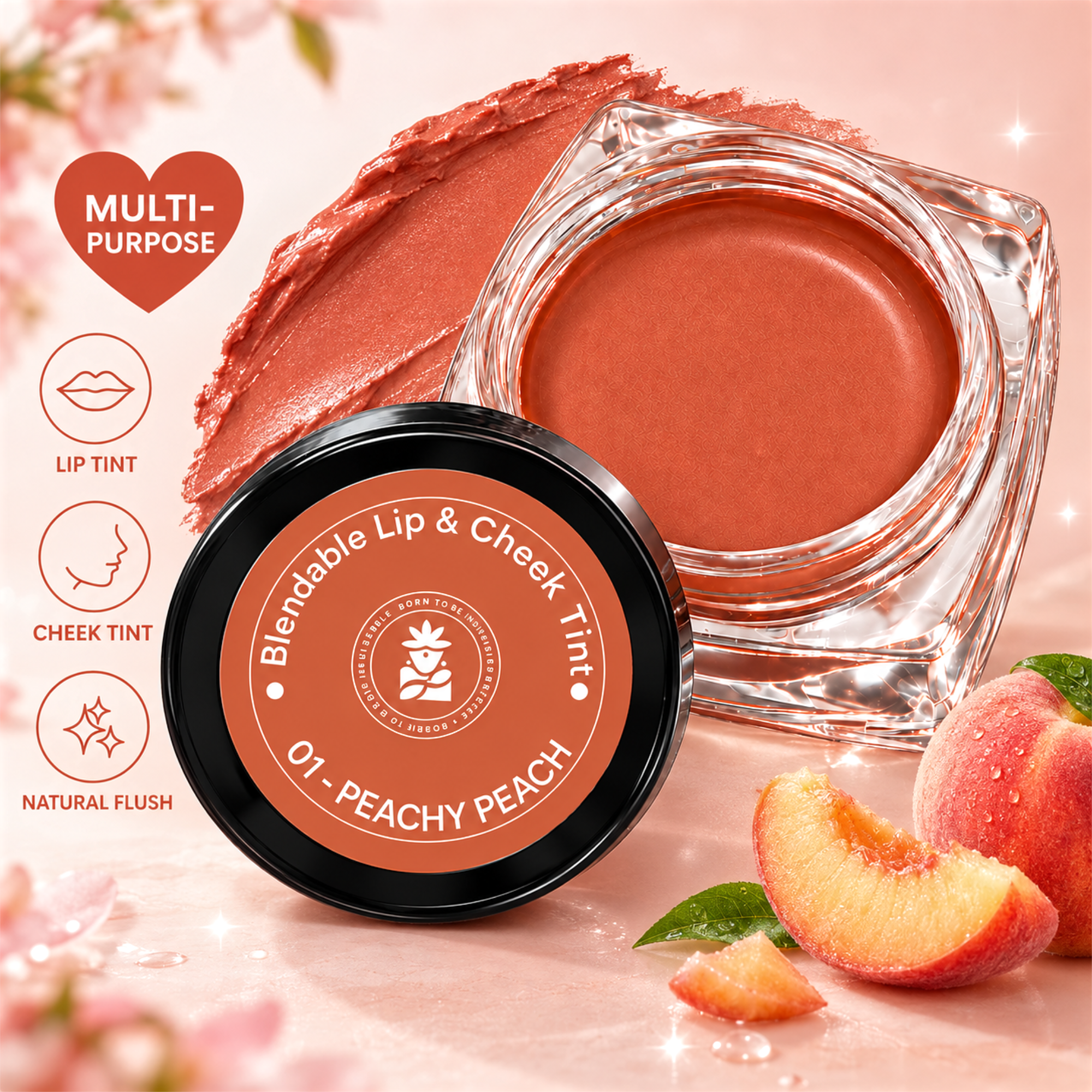 BOBI Glow Tint Peachy Peach lip and cheek tint 5 g - image 3