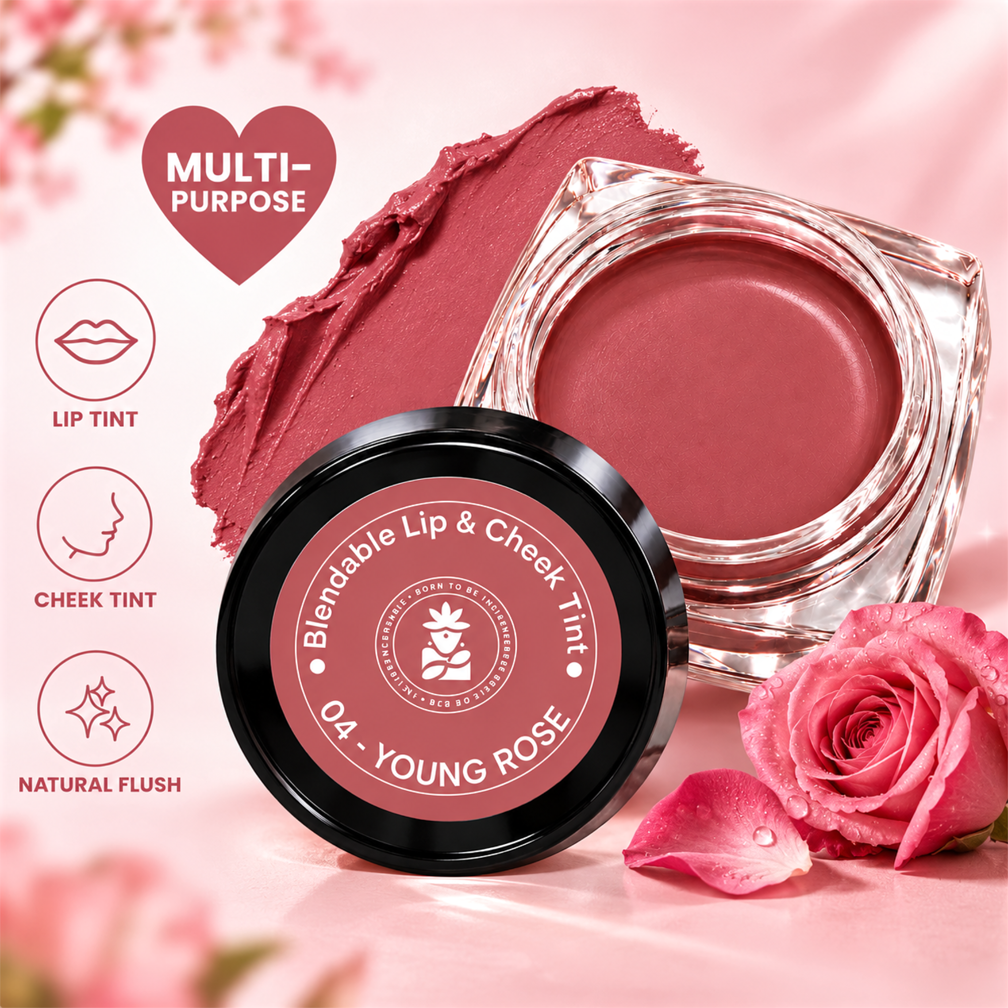 BOBI Glow Tint Young Rose lip and cheek tint 5 g - image 3