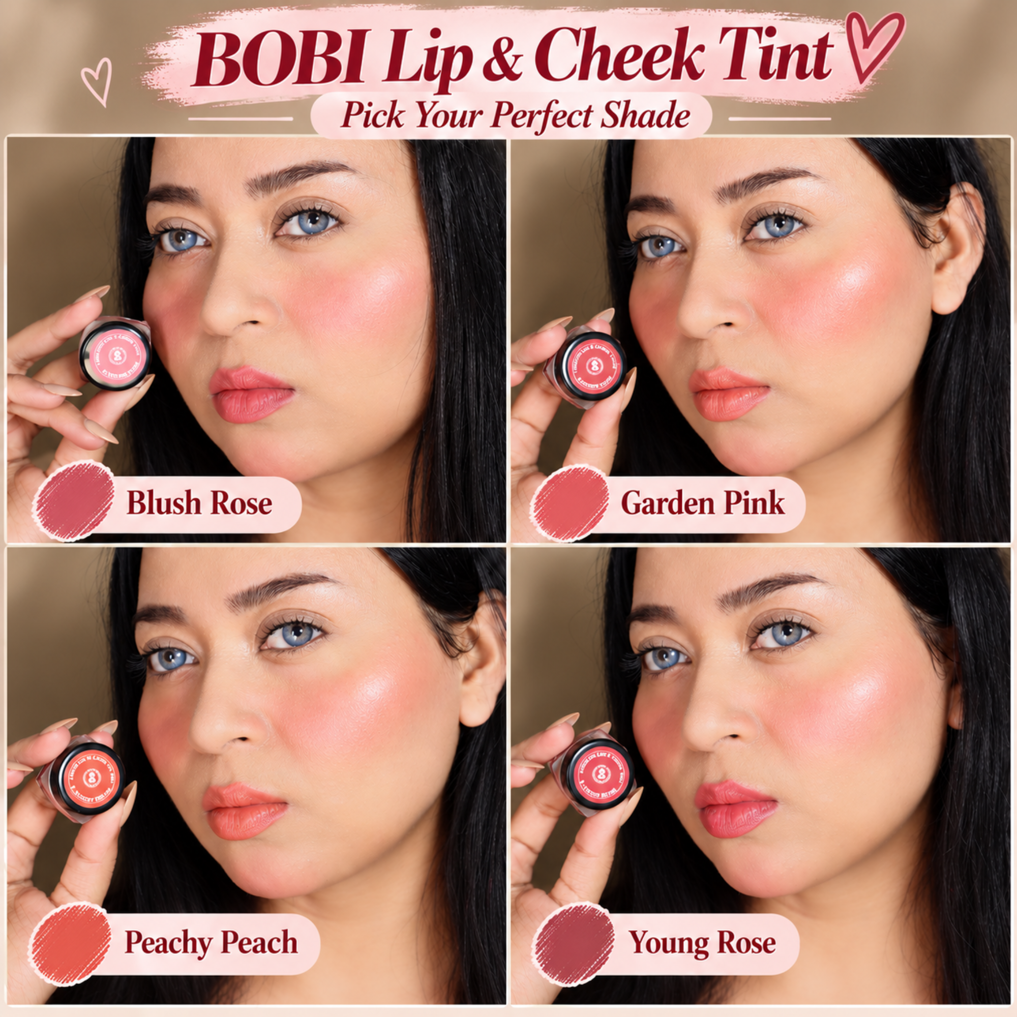 BOBI Glow Tint Young Rose lip and cheek tint 5 g - image 6
