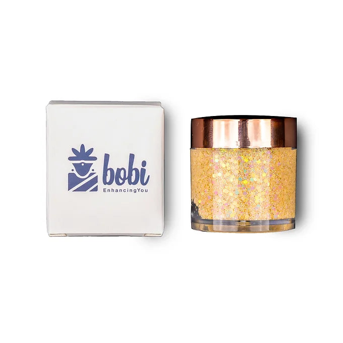 BOBI Glitter Gel Eyeshadow Duo Chrome Eye Makeup Gold Multi Duo (10gm)