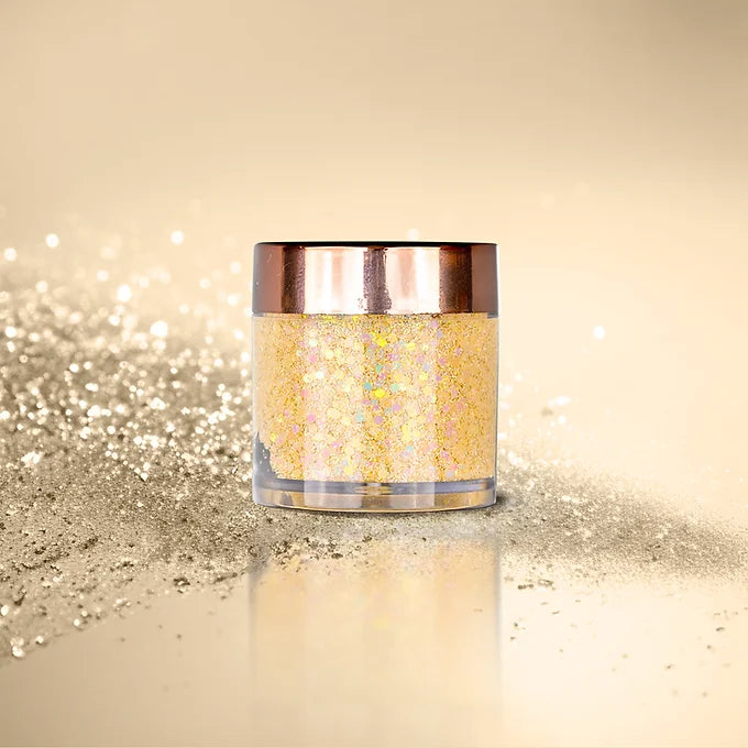 BOBI Glitter Gel Eyeshadow Duo Chrome Eye Makeup Gold Multi Duo (10gm)