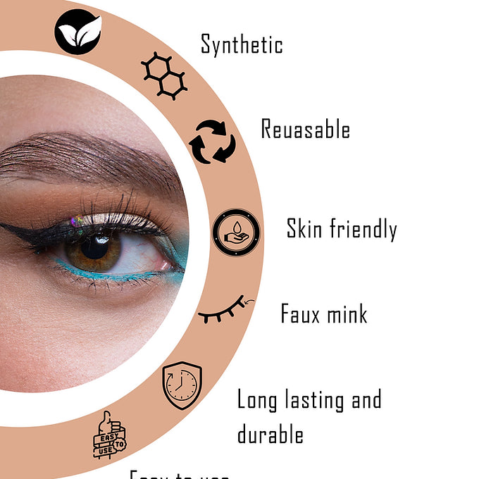 BOBI False Eyelash, Eye Makeup Lash Curl Long Natural Fluffy Wispy CT (5 Pairs)