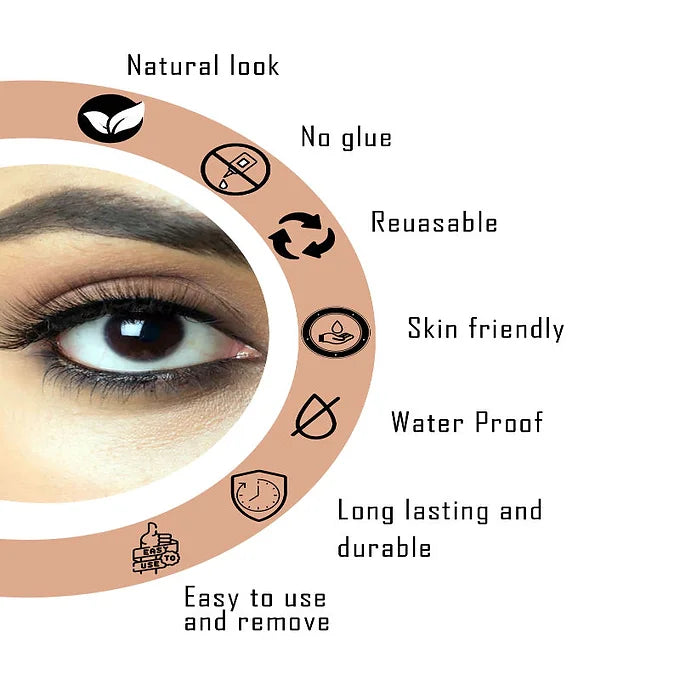 BOBI Self Adhesive Eyelashes SA30 Cat Eye – Winged Corner Volume