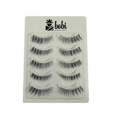 BOBI False Eyelash, Eye Makeup Lash Curl Long Natural Fluffy Wispy CC Volume Eye