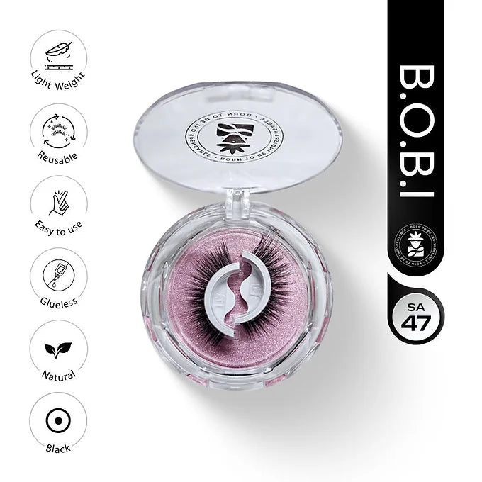 BOBI Self Adhesive Eyelashes SA18 Natural – Soft Lash Curve