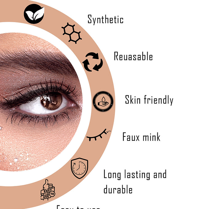 BOBI False Eyelash, Eye Makeup Lash Curl Long NFluffy Eyelashes 12mm (5 Pairs)