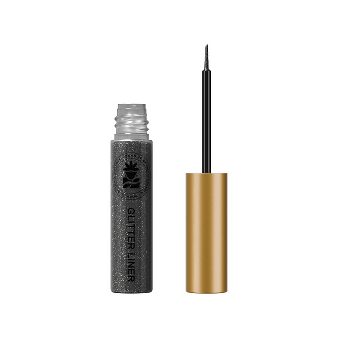 BOBI Glitter Eyeliner Black | Diamond Sparkle Finish | Waterproof Long Wear | Qu
