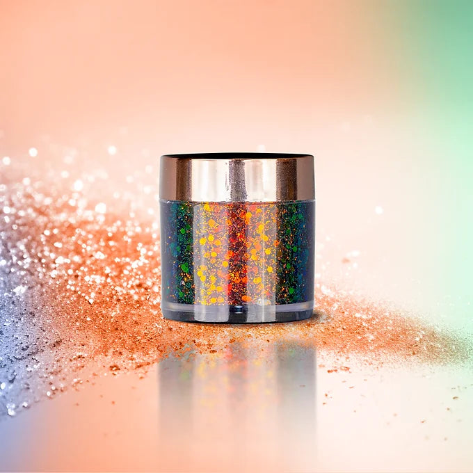 BOBI Glitter Gel Eyeshadow Duo Chrome Eye Makeup - Red Duo (10gm)