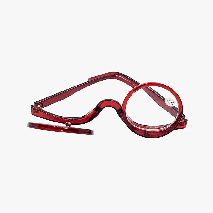 BOBI Makeup Glasses for Women | Flip Down Eye Makeup Glasses