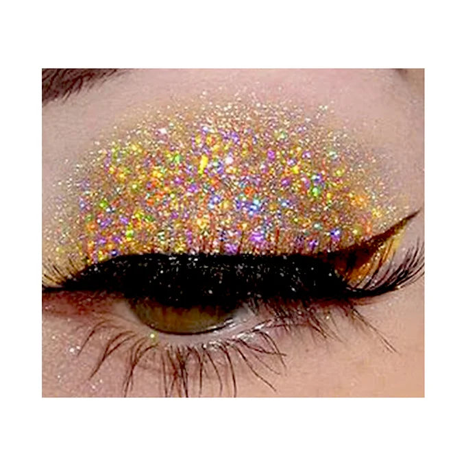 BOBI Holographic Loose Glitter Eyeshadow for Eye Makeup - Gold (10gm)