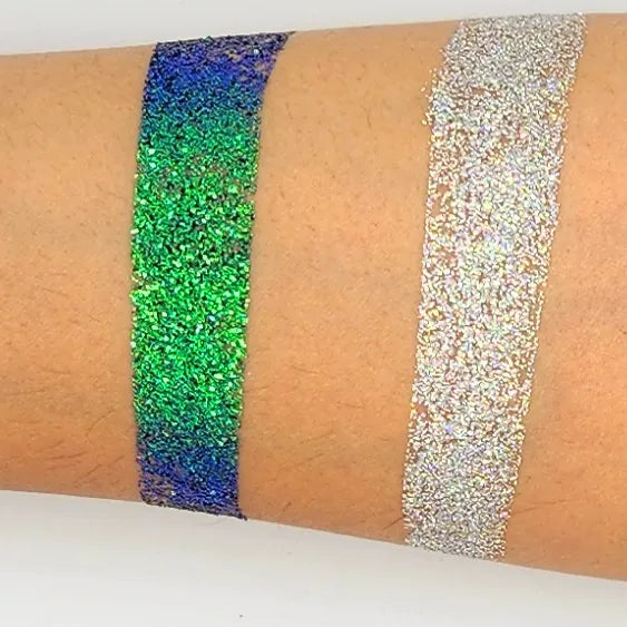 BOBI Holographic Loose Glitter Eyeshadow for Eye Makeup - Green (10gm)