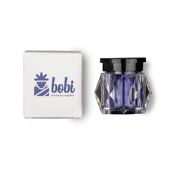 BOBI Holographic Loose Glitter Eyeshadow For Eye Makeup - Blue (10gm)