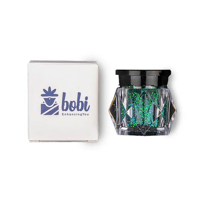 BOBI Holographic Loose Glitter Eyeshadow for Eye Makeup - Green (10gm)