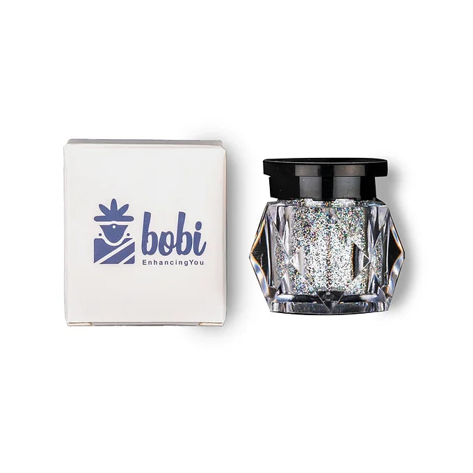 BOBI Holographic Loose Glitter Eyeshadow for Eye Makeup - Silver (10gm)