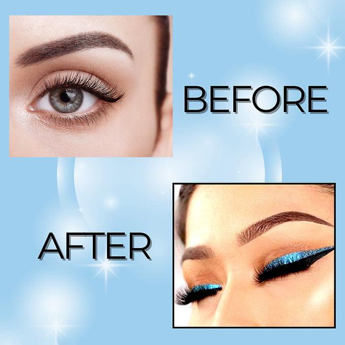 BOBI Glitter Eyeliner Blue | Diamond Sparkle Finish | Waterproof Long Wear