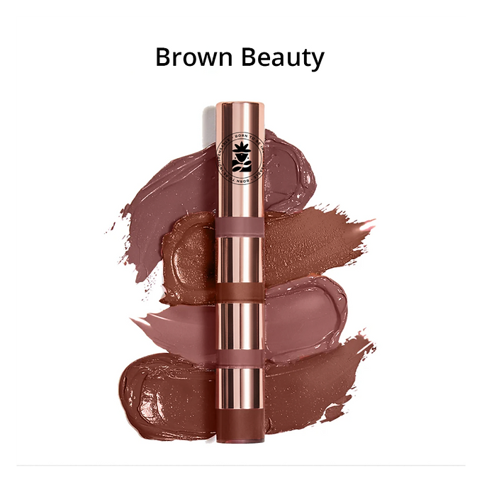 BOBI 4 in1 Lip Kiss Stacker Brown Beauty Liquid Lipstick-8ml