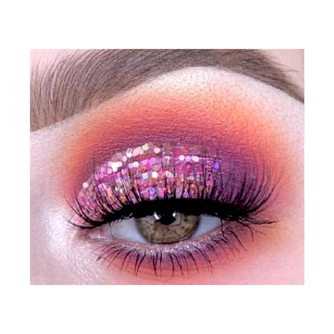 BOBI Glitter Gel Eyeshadow Duo Chrome Eye Makeup - Pink Gold Duo (10gm)