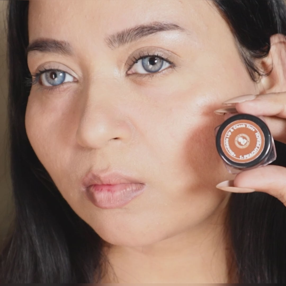 BOBI Glow Tint Peachy Peach lip and cheek tint product video
